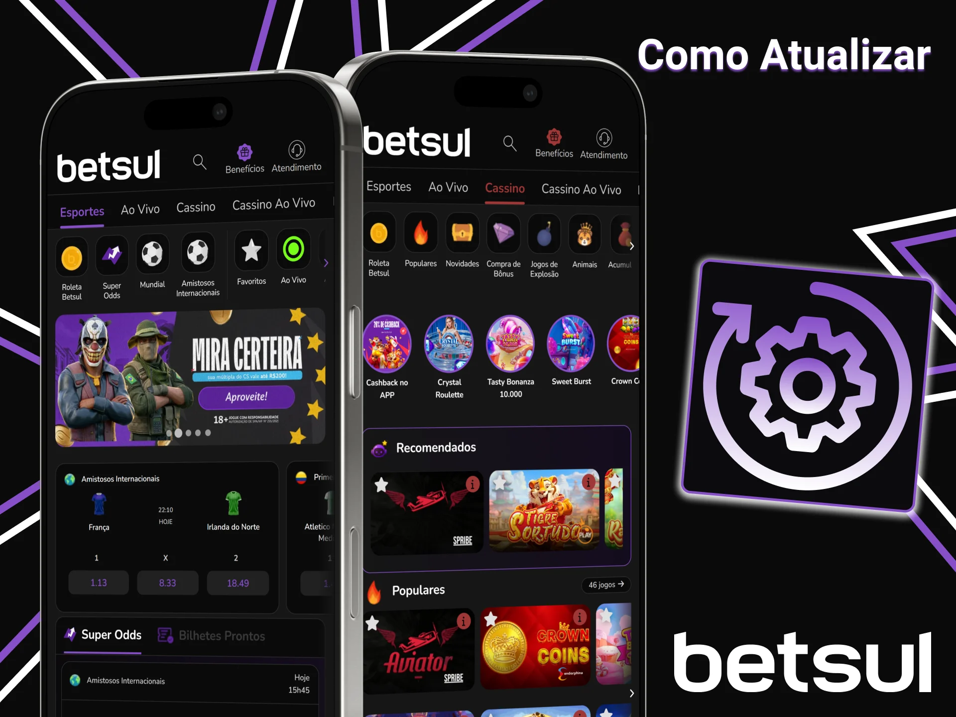 Saiba como atualizar o aplicativo Betsul para a versão mais recente.